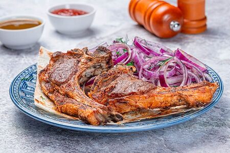 Шашлык из бараньей корейки