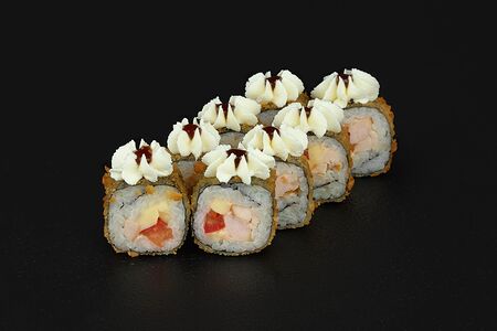 Жареный с копченой курицей