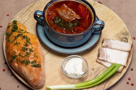 Борщ с телятиной