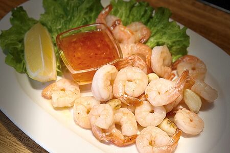 Креветки жареные