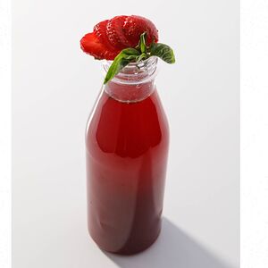 Домашний лимонад клубника-базилик