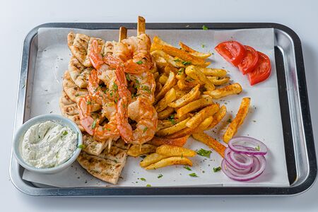 Мерида к креветками