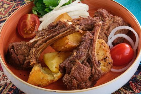 Казан-кебаб с бараниной