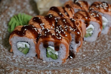 Опаленный лосось