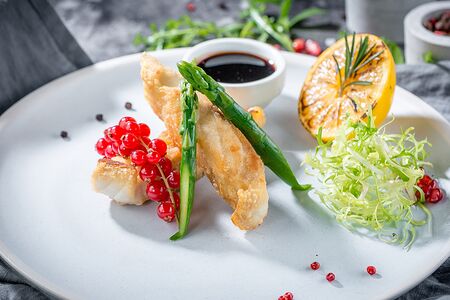 Осетрина жареная