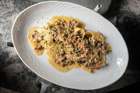 Паппарделле с ягненком