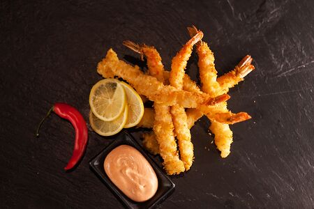 Креветки темпура