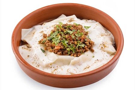 Татар-бораки с говядиной и мацони