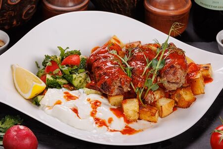 Искандер из баранины на мангале