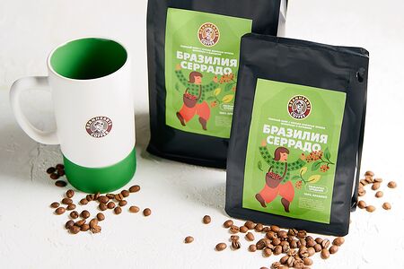 Зерновой кофе Бразилия Серрадо