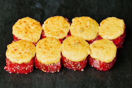 Запеченный ролл с креветкой