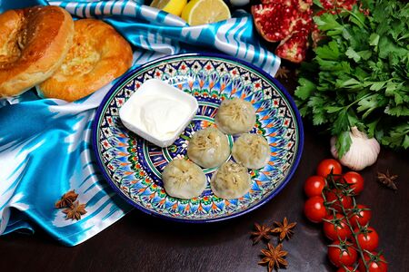 Манты с бараниной 5 шт