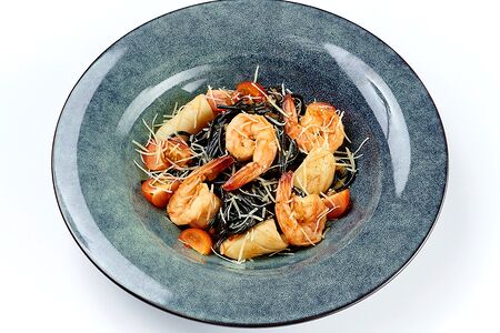 Спагетти нери с морепродуктами