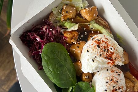 Тост с курочкой терияки