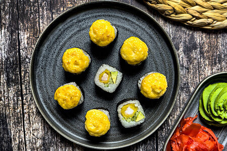 Мак Авокадо-креветка запечённый