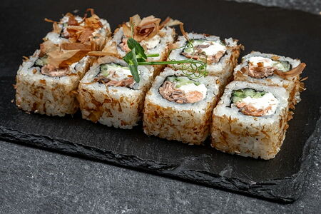 Бонито с лососем-гриль