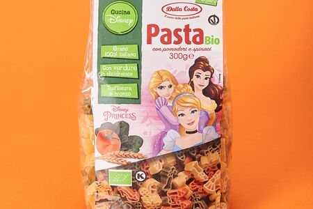 Макаронные изделия Pasta Bio Dalla Costa Disney с томатами и шпинатом Принцессы