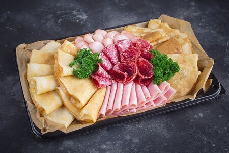 Блины Русские с Мясным Ассорти