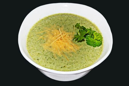 Суп-пюре куриный со шпинатом