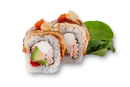 Миндальный дракон с салатом