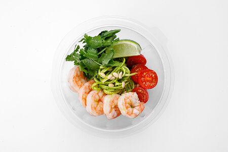 Креветки с цукини