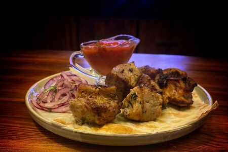 Шашлык из cвинoй шеи