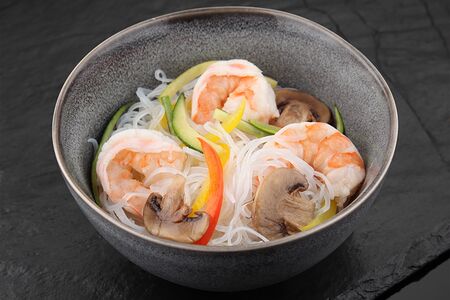 Фунчоза с креветками