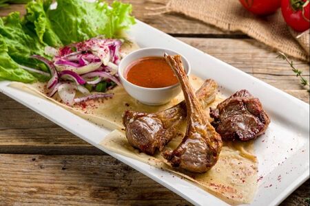 Шашлык из бараньей корейки