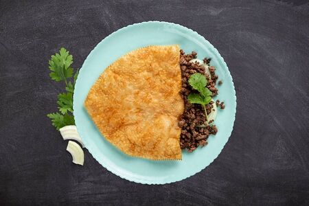 Караимский чебурек с бараниной