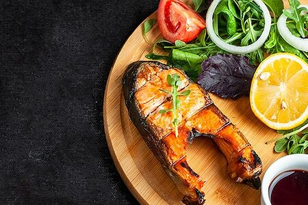 Стейк из лосося