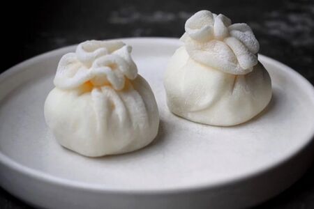 Хинкали с хурмой и маскарпоне