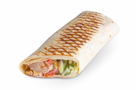 Шаверма в тортилье стандартная с куриным бедром