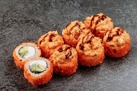 Острая креветка гриль