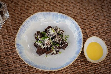 Гренки из бородинского хлеба