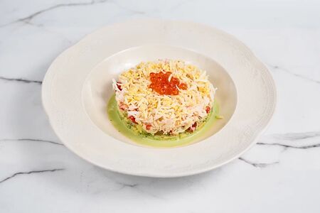 Салат с камчатским крабом