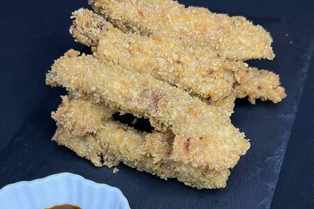 Курица каццу с соусом тонкацу