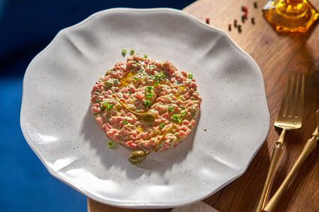 Тартар из мраморной говядины