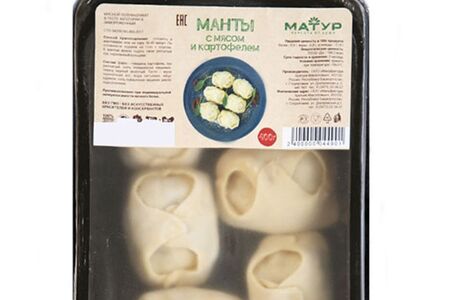 Манты с мясом и картофелем пф