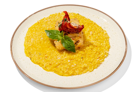 Филе трески с ризотто