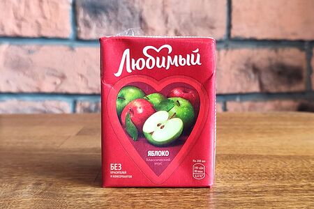 Сок Любимый яблочный