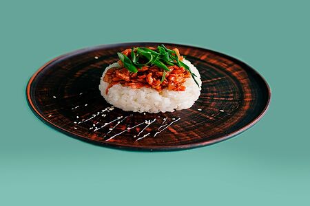 Рис терияки с лососем