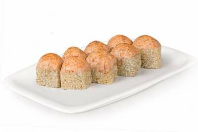 Запеченный спайси лосось с креветкой 8 шт