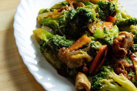 Брокколи с мясом