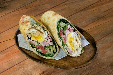 Завертон с ветчиной и яйцом