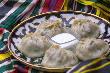 Манты с телятиной