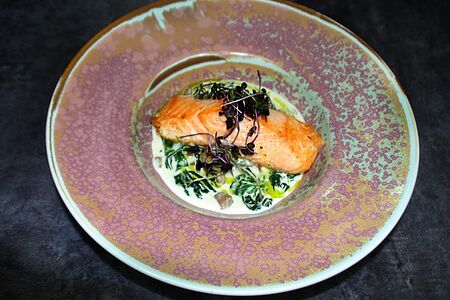 Филе лосося запеченное