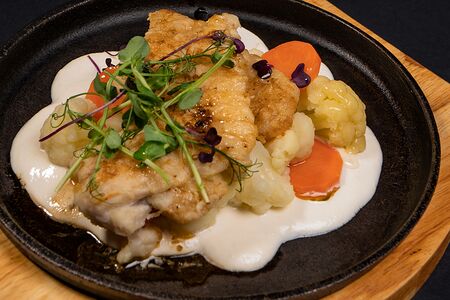 Запеченая треска с цветной капустой