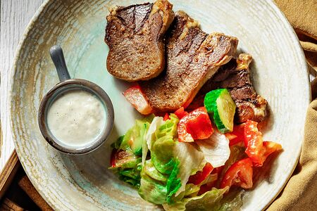 Язык на гриле