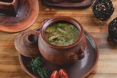 Жаркое Апачи с мясом оленя и бульоном