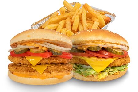 Комбо чикен бургер